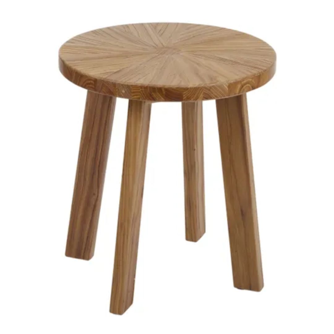 Hume Elm Wood Side Table
