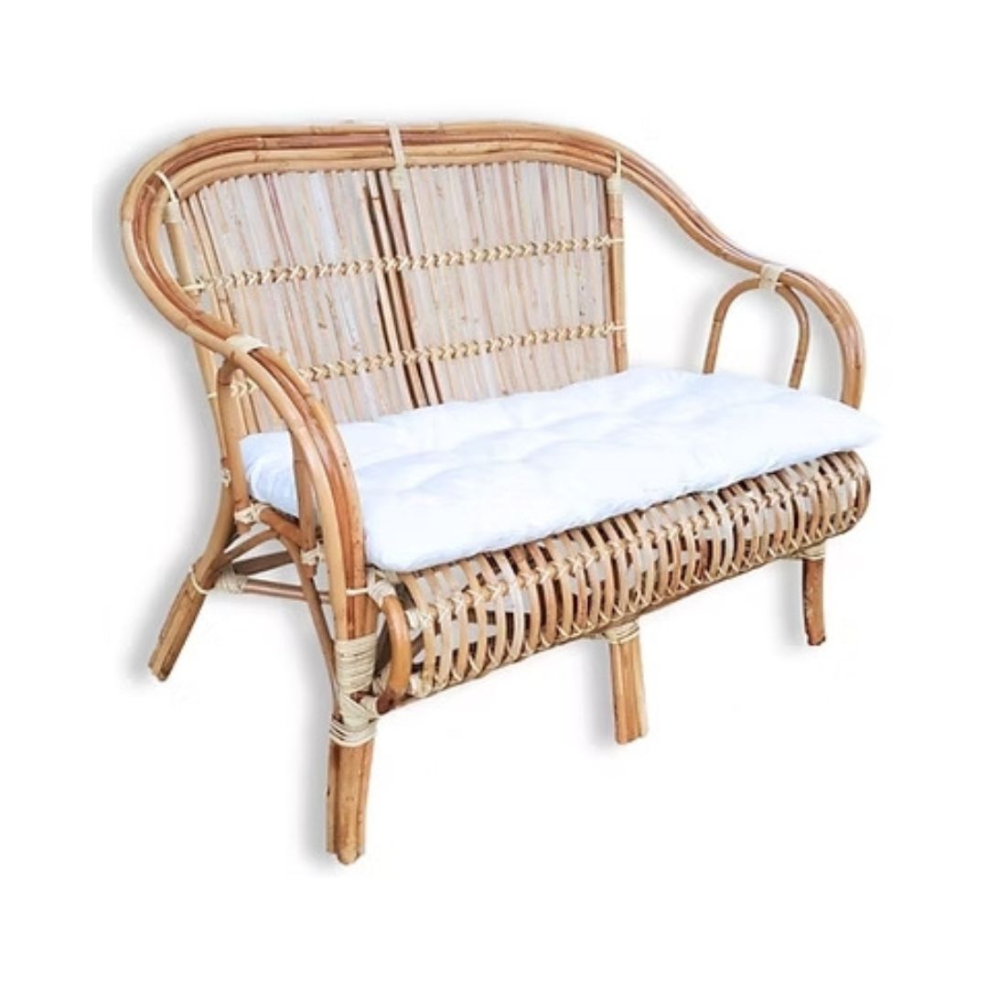 Rattan Veranda Blond Natural Love Seat