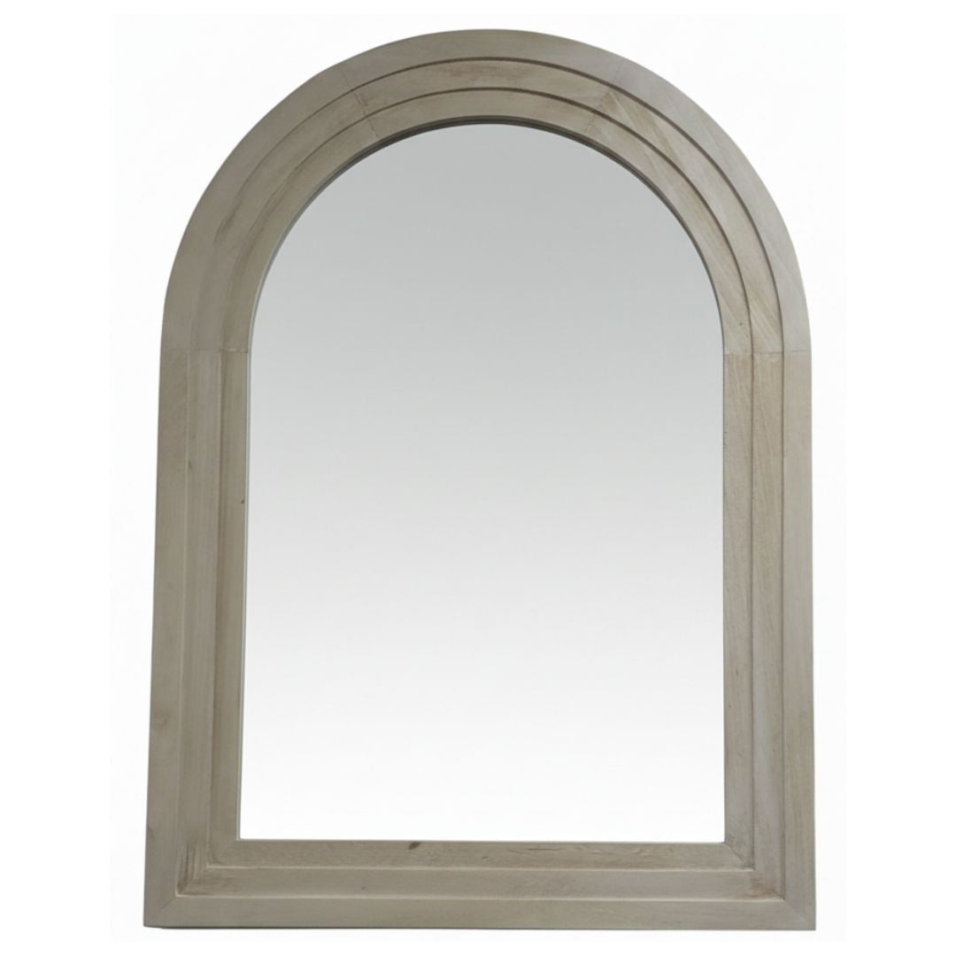 San Wood Arc Mirror