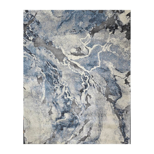 Twilight Grey Swirl Floor Rug