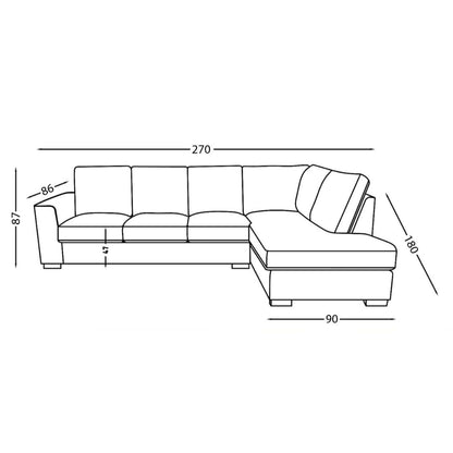 Brompton 3 Seater + Chaise