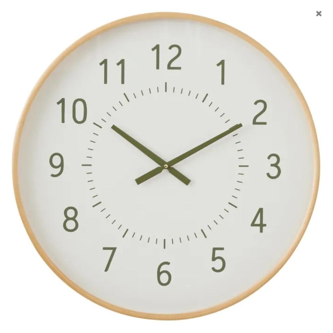 Marmount Wood Clock - Green