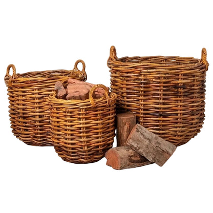 Rattan Log Baskets