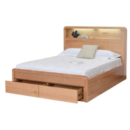 Jade Gas Lift Bed with Drawers