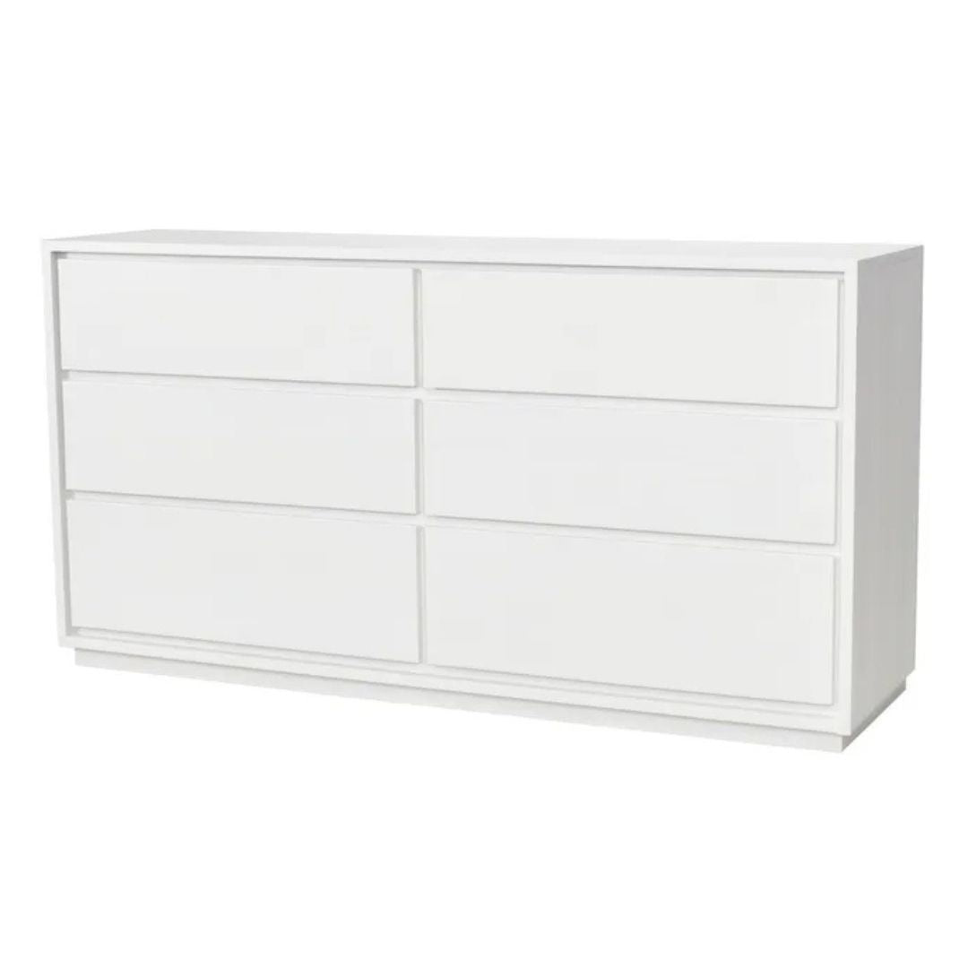 Verona Low Chest - White